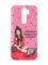Матовий рожевий чохол на Xiaomi Redmi Note 8 Pro Дівчина з вином (принт 219)