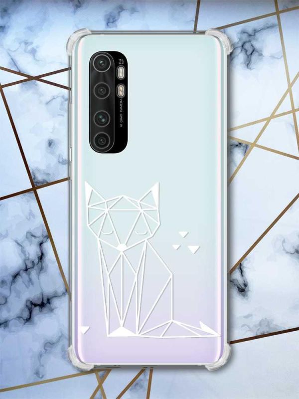 Чохол з потовщеними кутами на Xiaomi Mi Note 10 Lite Лисиця (принт 127)