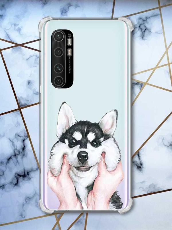 Чохол з потовщеними кутами на Xiaomi Mi Note 10 Lite Мордочка (принт 121)