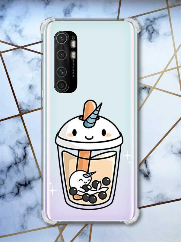 Чохол з потовщеними кутами на Xiaomi Mi Note 10 Lite Коктейль Єдиноріг (принт 96)