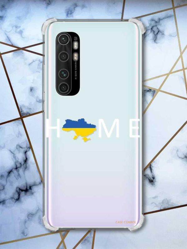 Чохол з потовщеними кутами на Xiaomi Mi Note 10 Lite Дім Україна (патріотичний принт 73)