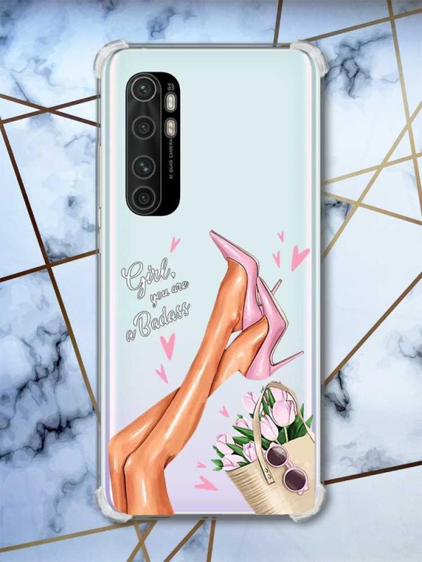 Чохол з потовщеними кутами на Xiaomi Mi Note 10 Lite Ніжки (принт 62)