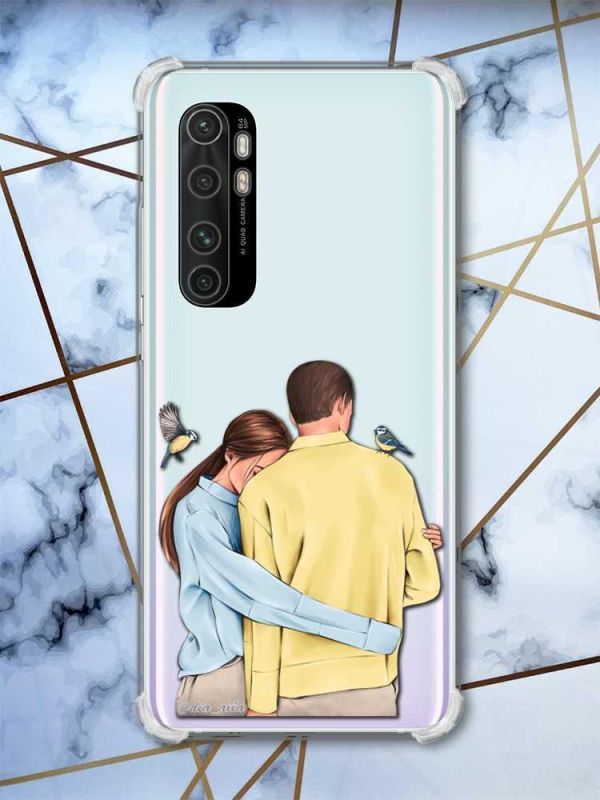 Чохол з потовщеними кутами на Xiaomi Mi Note 10 Lite Українська пара (принт 14)