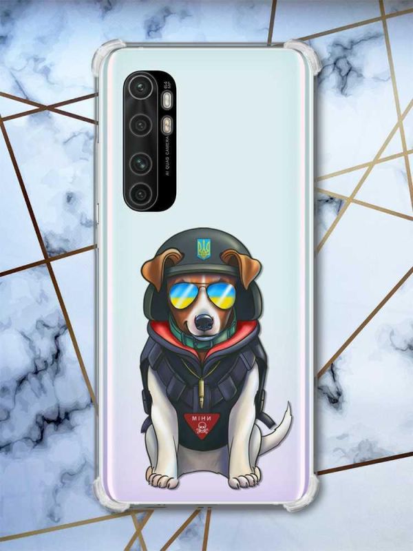 Чохол з потовщеними кутами на Xiaomi Mi Note 10 Lite Патрон (патріотичний принт 4)