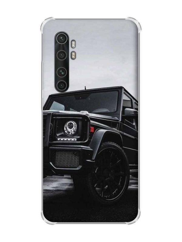 Чохол з потовщеними кутами на Xiaomi Mi Note 10 Lite Авто чорне (принт 234)