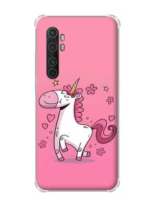 Чохол з потовщеними кутами на Xiaomi Mi Note 10 Lite дизайн Єдиноріг принт 105