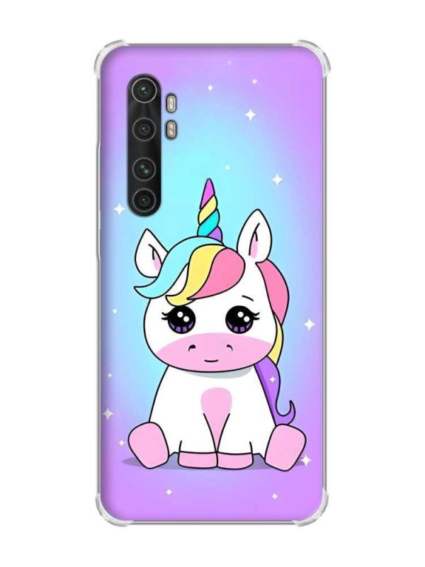 Чохол з потовщеними кутами на Xiaomi Mi Note 10 Lite дизайн Єдиноріг принт 103