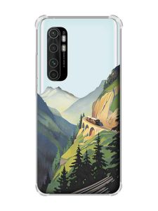 Чохол з потовщеними кутами на Xiaomi Mi Note 10 Lite рельєфний дизайн Гори принт 87