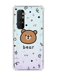 Чохол з потовщеними кутами на Xiaomi Mi Note 10 Lite Ведмедик (принт 76)