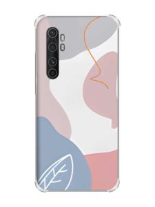 Чохол з потовщеними кутами на Xiaomi Mi Note 10 Lite рельєфний дизайн Кольоровий фон принт 61