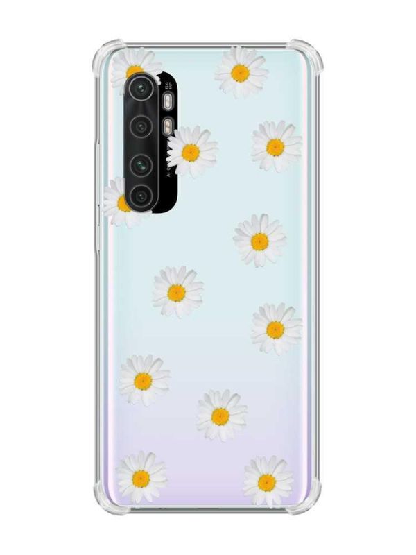Чохол з потовщеними кутами на Xiaomi Mi Note 10 Lite Фон ромашки (принт 41)