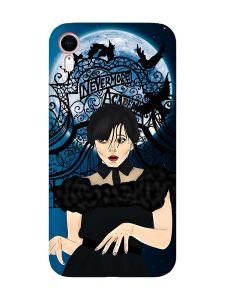 Матовий чохол з червоними боками на Apple iPhone XR :: Танець. Венздей (принт 212)