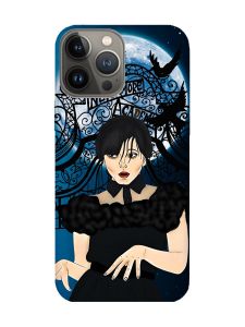 Матовий чохол з рожевими боками на Apple iPhone 13 Pro :: Танець. Венздей (принт 212)