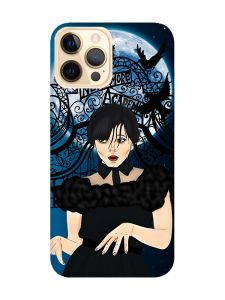 Матовий чохол з червоними боками на Apple iPhone 12 Pro Max :: Танець. Венздей (принт 212)