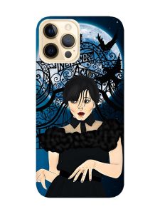 Матовий чохол з рожевими боками на Apple iPhone 12 Pro Max :: Танець. Венздей (принт 212)