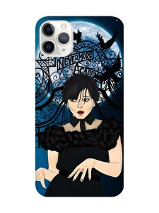 Матовий чохол з рожевими боками на iPhone 11 Pro Max (6.5) :: Танець. Венздей (принт 212)