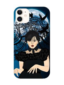 Матовий чохол з червоними боками на Apple iPhone 11 (6.1) :: Танець. Венздей (принт 212)