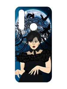 Матовий чохол з чорними боками на Xiaomi Redmi Note 8 :: Танець. Венздей (принт 212)