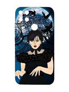 Матовий чохол з рожевими боками на Xiaomi Redmi 10C :: Танець. Венздей (принт 212)