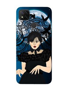 Матовий чохол з рожевими боками на Xiaomi Redmi 9C / 10A :: Танець. Венздей (принт 212)