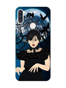 Матовий чохол з чорними боками на Samsung Galaxy A11 :: Танець. Венздей (принт 212)