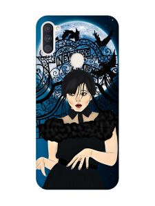 Матовий чохол з рожевими боками на Samsung Galaxy A11 :: Танець. Венздей (принт 212)