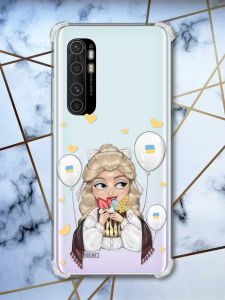 Чохол з потовщеними кутами на Xiaomi Mi Note 10 Lite Українка з солодощами (принт 175)