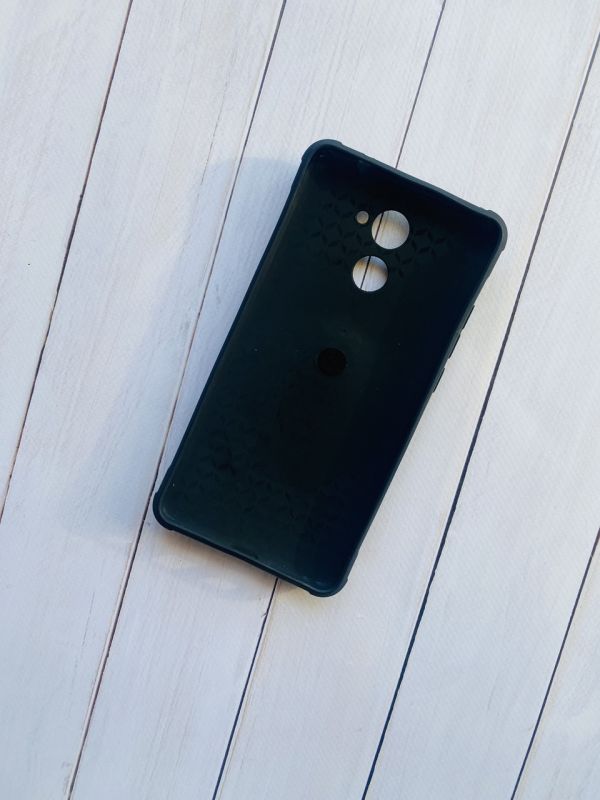 Силіконовий чохол, мотомо з кільцем для Huawei Y7-II 2017 Чорний