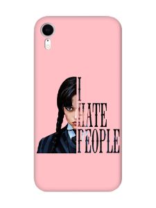 Матовий рожевий чохол на Apple iPhone XR Добра дівчинка (принт 215)