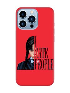 Матовий червоний чохол на Apple iPhone 13 Pro Max Добра дівчинка (принт 215)