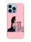 Матовий рожевий чохол на Apple iPhone 13 Pro Max Добра дівчинка (принт 215)