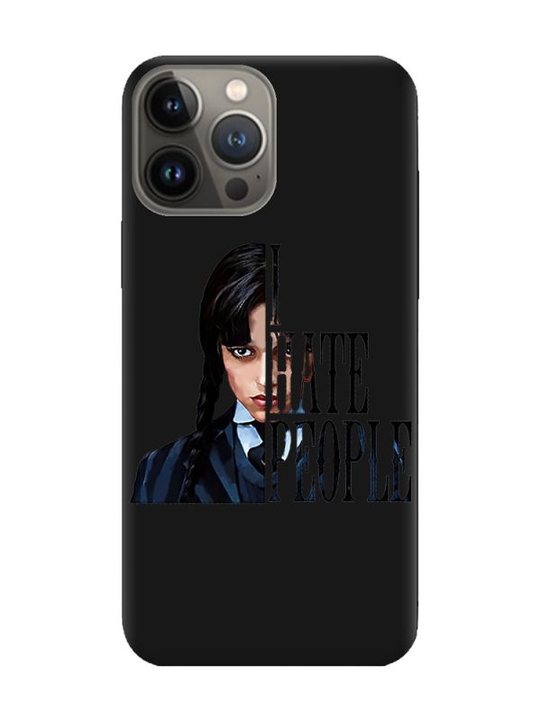 Матовий чорний чохол на Apple iPhone 13 Pro Добра дівчинка (принт 215)