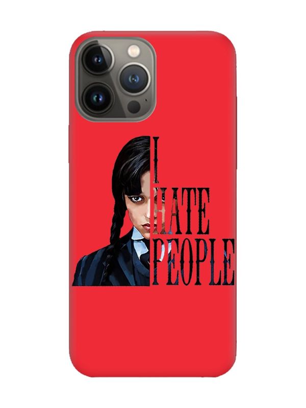 Матовий червоний чохол на Apple iPhone 13 Pro Добра дівчинка (принт 215)