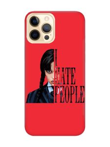 Матовий червоний чохол на Apple iPhone 12 Pro Max Добра дівчинка (принт 215)