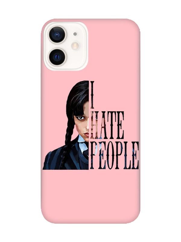 Матовий рожевий чохол на Apple iPhone 12 / 12 Pro (6.1) Добра дівчинка (принт 215)
