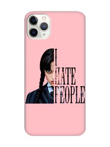 Матовий рожевий чохол на iPhone 11 Pro Max (6.5) Добра дівчинка (принт 215)