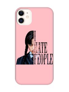 Матовий рожевий чохол на Apple iPhone 11 (6.1) Добра дівчинка (принт 215)