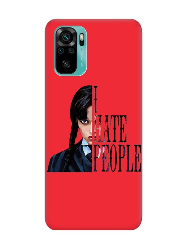 Матовий червоний чохол на Xiaomi Redmi Note 10 / Note 10s Добра дівчинка (принт 215)