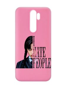 Матовий рожевий чохол на Xiaomi Redmi Note 8 Pro Добра дівчинка (принт 215)