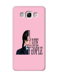 Матовий рожевий чохол на Samsung Galaxy J7(2016) J710 Добра дівчинка (принт 215)