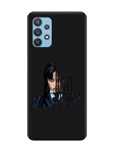 Матовий чорний чохол на Samsung Galaxy A32 Добра дівчинка (принт 215)