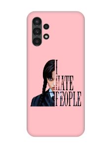 Матовий рожевий чохол на Samsung A13 4G Добра дівчинка (принт 215)