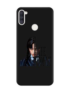 Матовий чорний чохол на Samsung Galaxy A11 Добра дівчинка (принт 215)