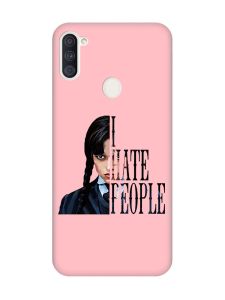 Матовий рожевий чохол на Samsung Galaxy A11 Добра дівчинка (принт 215)