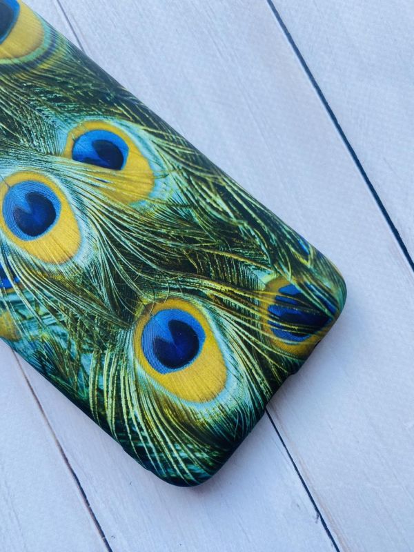 Силіконовий матовий чохол з малюнком для Huawei Y3 2017 Пір'їни