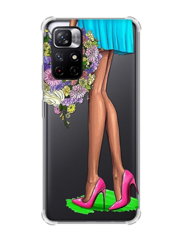 Чохол з потовщеними кутами на Xiaomi Redmi Note 11 5G :: Квітковий настрій (принт 226)