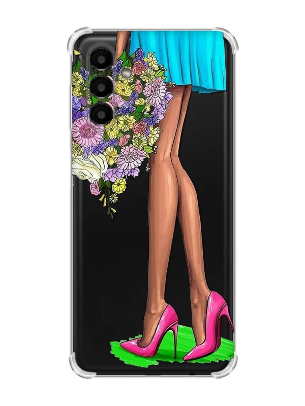 Чохол із потовщеними кутами на Samsung Galaxy A04s/A13 5G :: Квітковий настрій (принт 226)