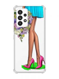 Чохол з потовщеними кутами на Samsung Galaxy A53 :: Квітковий настрій (принт 226)