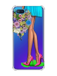 Чохол із потовщеними кутами на Xiaomi Mi 8 Lite :: Квітковий настрій (принт 226)