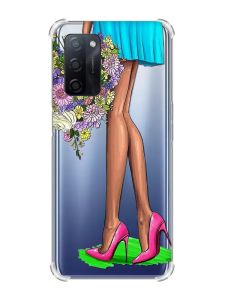 Чохол з потовщеними кутами на Oppo A55 :: Квітковий настрій (принт 226)